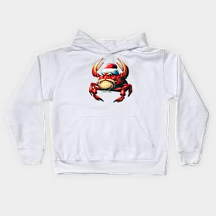 Santa Claws Crab Kids Hoodie